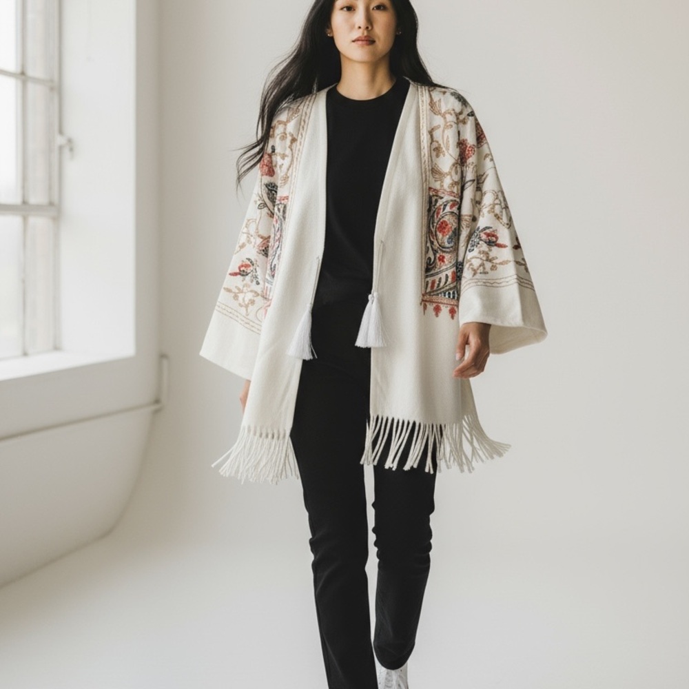 Bohemian Fringe Cardigan - Picture 2 of 5